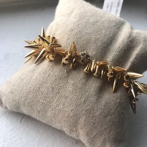 Stella & Dot Gold Renegade Cluster Bracelet